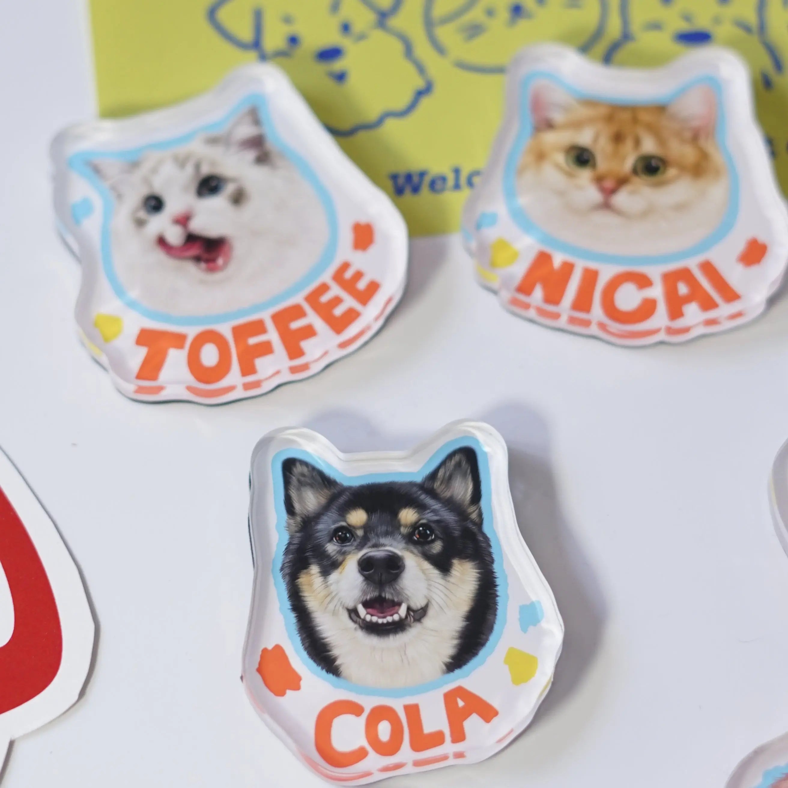 Custom dog fridge magnets - Pup Treasure