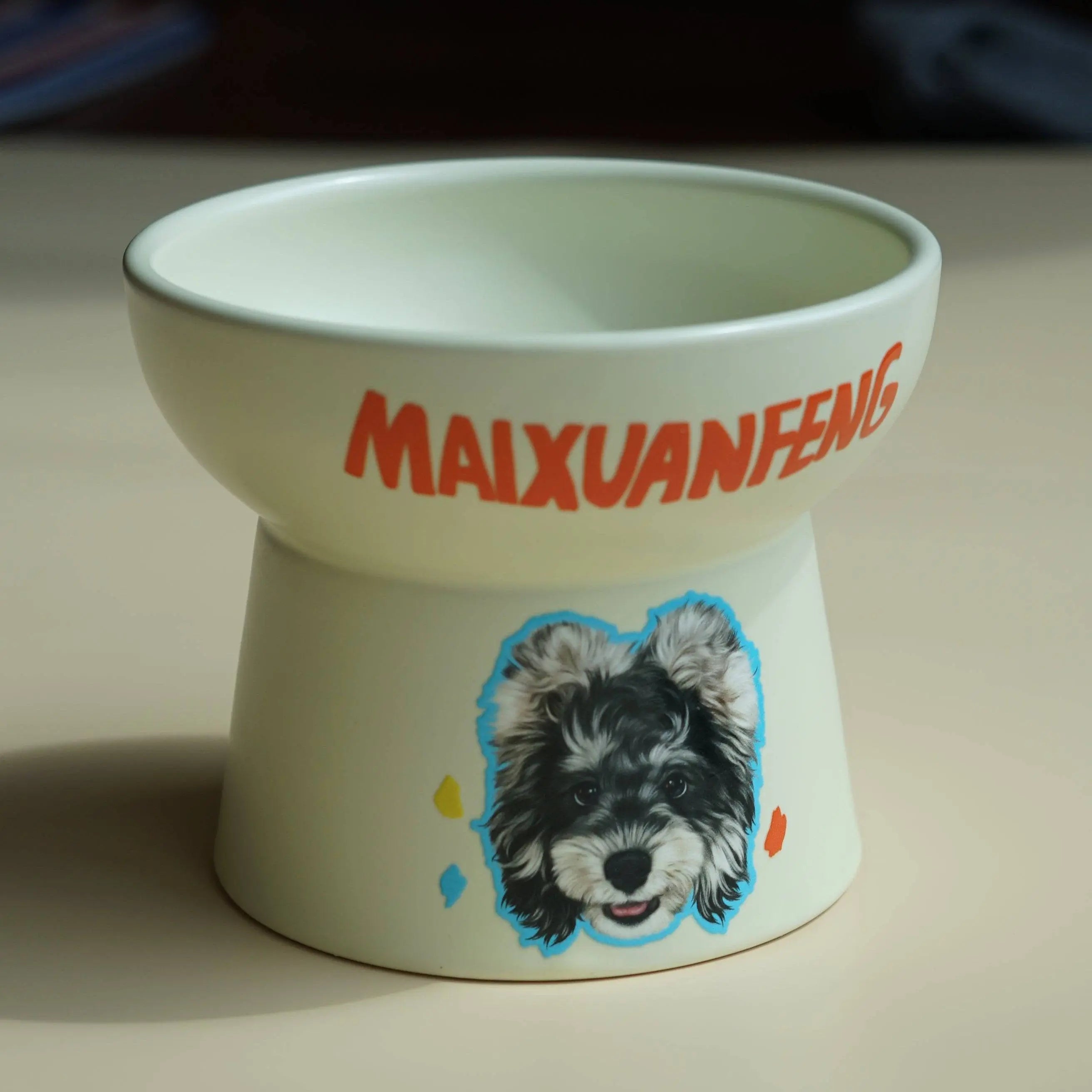 Personalized Ceramic Dog Bowl | Unique Gift for Dogs - Pup Treasure